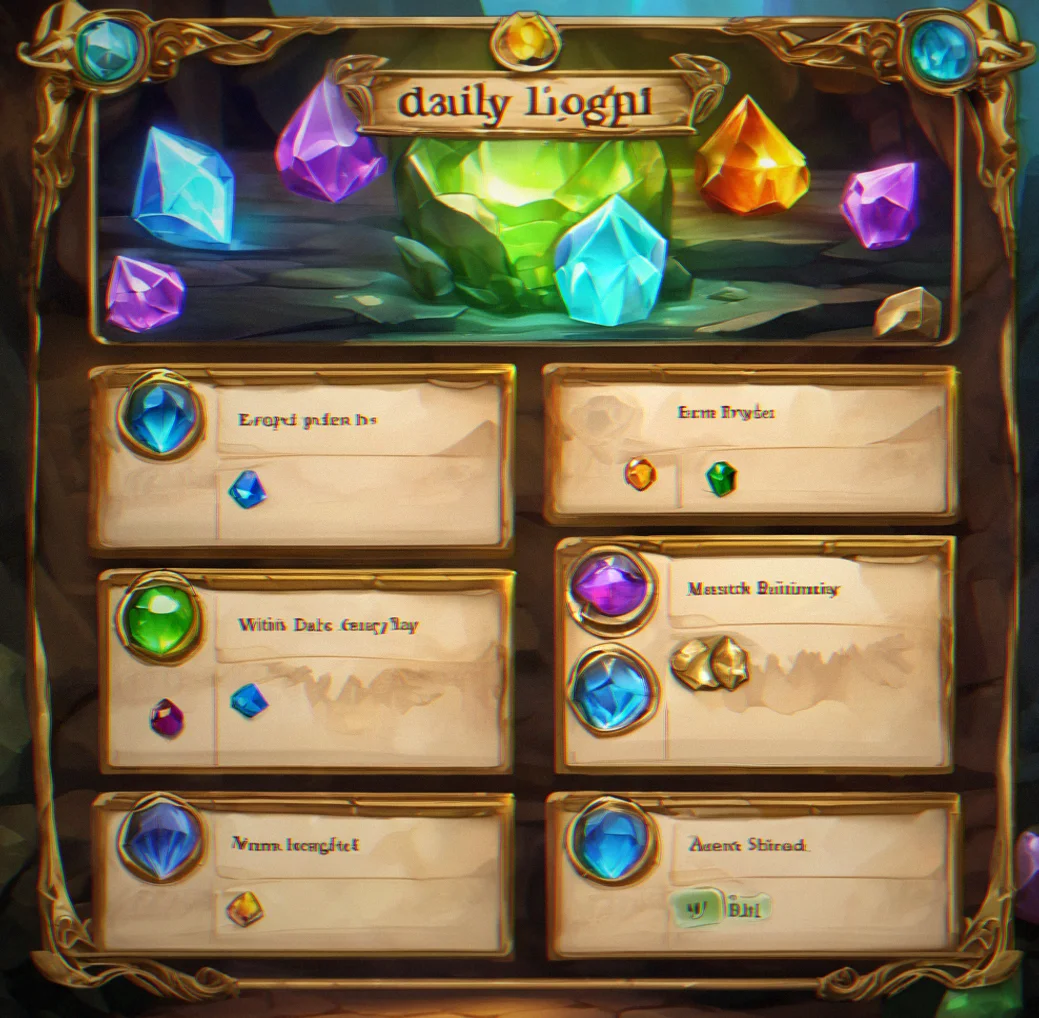 Daily login screen showing free coin reward with no timer or expiration date visible